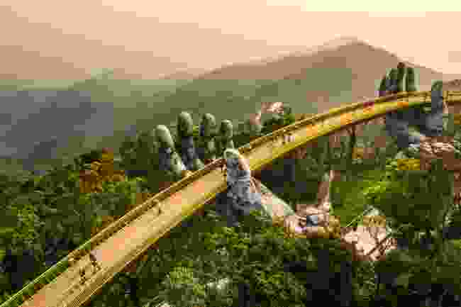 The Golden Hands Bridge in the Ba Na Hills, Da Nang (Shutterstock)