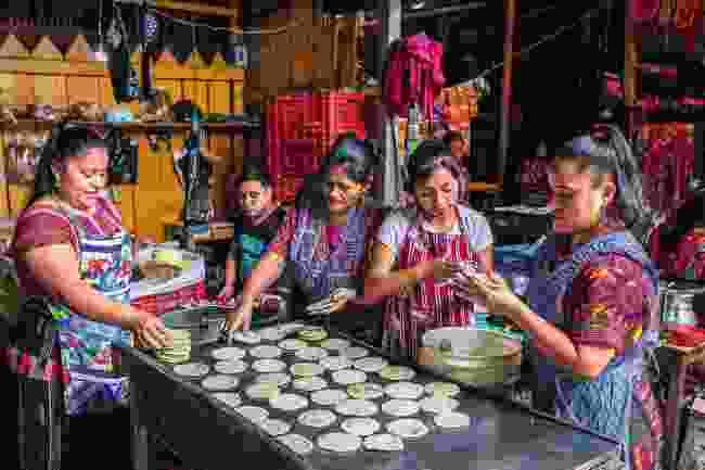 The highland town of Chichicastenango is best known for its busy market, which is one of the largest in Latin America and a&#160;great place to pick up some fresh street food, including hand-made tortillas (Bella Falk)