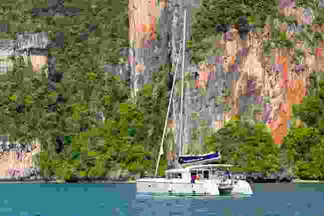 A yacht around the island of Phuket Shutterstock)
