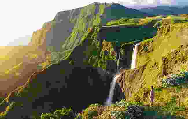 Cascading waterfall at Flores Island, The Azores, Portugal (Shutterstock)